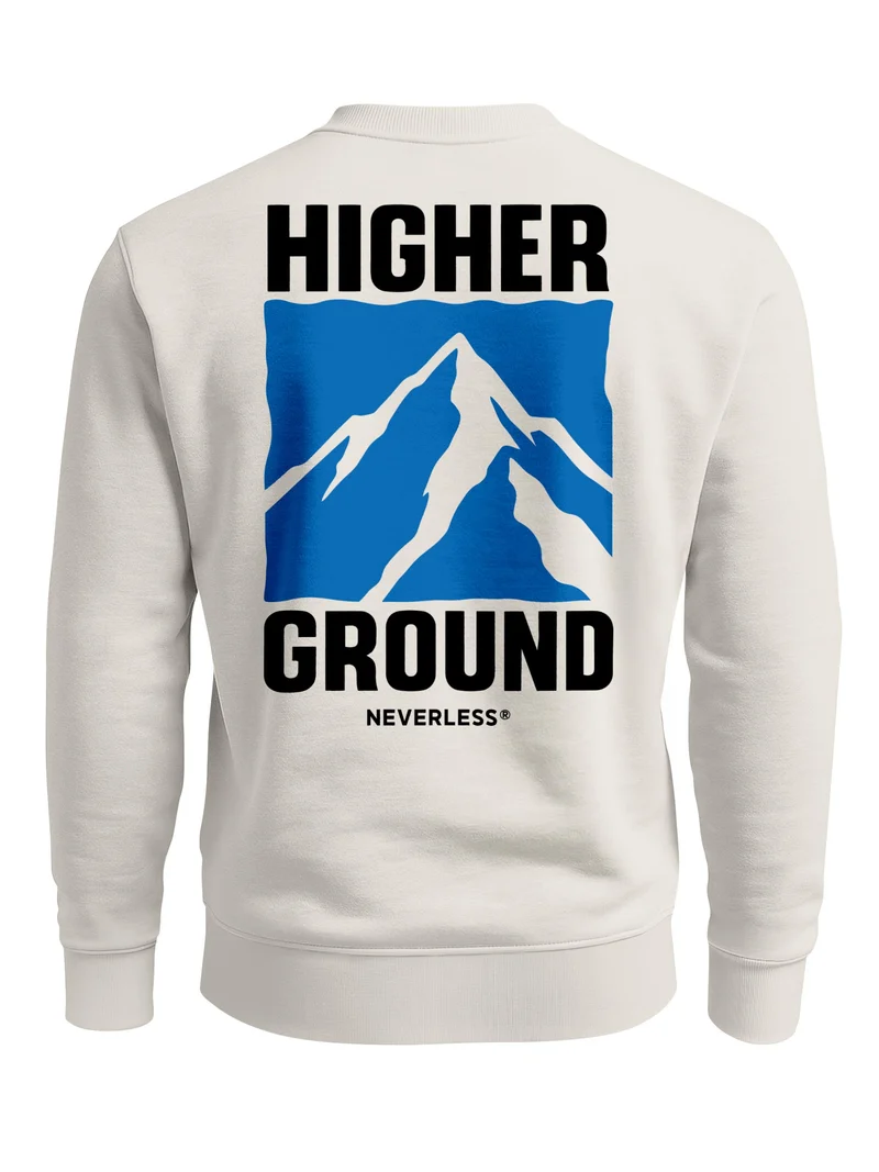 Herren Sweatshirt Higher Ground Mountain Backprint Regular Fit
