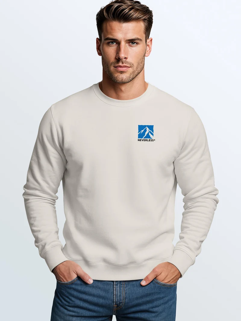 Herren Sweatshirt Higher Ground Mountain Backprint Regular Fit