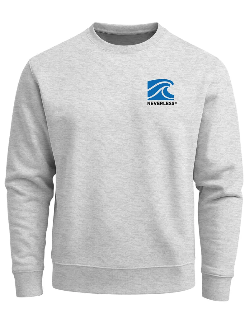 Herren Sweatshirt Ocean Calls Wave Backprint Regular Fit
