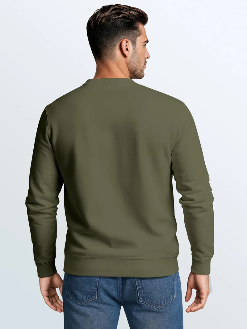 Herren Sweatshirt Higher Ground Mountain Frontprint Regular Fit