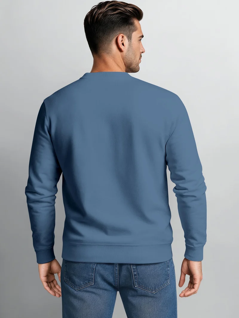 Herren Sweatshirt mit Gänseblümchen-Print Regular Fit