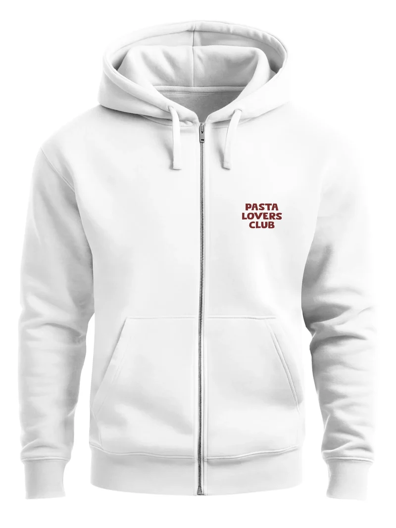 Herren Sweatjacke Backprint Spaghetti Cat Design Katze Zipjacke Zip-Hoodie Männer Fashion Streetstyle