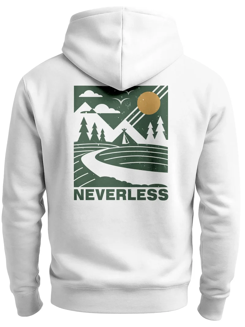 Herren Sweatjacke Backprint Outdoor Grafik Zipjacke Zip-Hoodie Männer Nature Inspired Fashion Streetwear