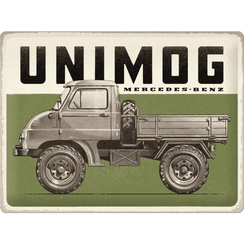 Blechschild "Unimog"