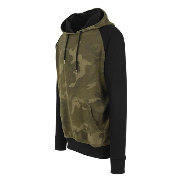 Raglan Hoodie "Camo Contrast" von Urban Classics