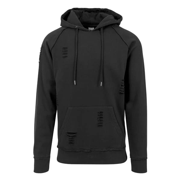 Ripped Raglan Hoodie
