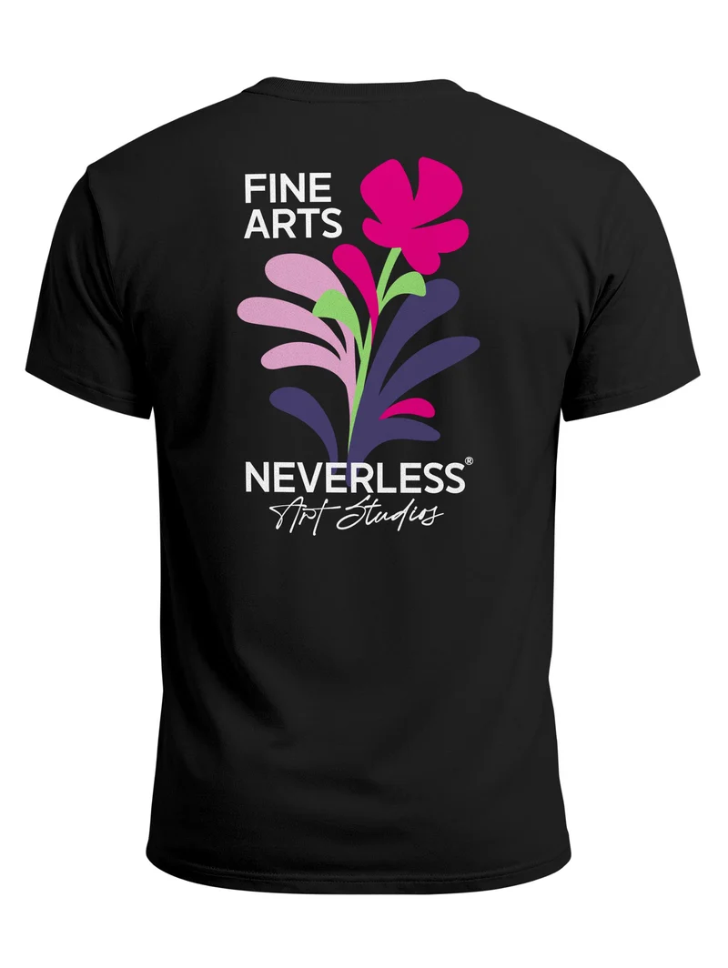 Herren T-Shirt Fine Arts Botanical Backprint Slim Fit