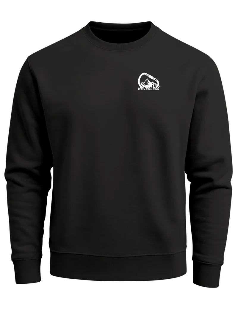 Herren Sweatshirt mit Frontprint - Climbing Mountain - Regular Fit
