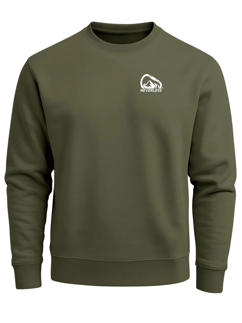 Herren Sweatshirt mit Frontprint - Climbing Mountain - Regular Fit