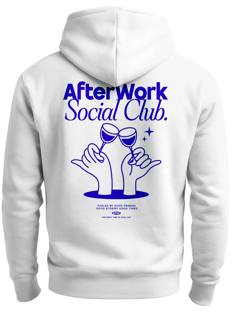 Herren Sweatjacke Backprint Afterwork Party Zipjacke Zip-Hoodie Männer Grafik Design Fashion Streetstyle