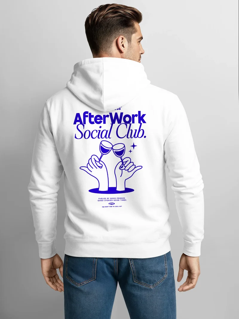 Herren Sweatjacke Backprint Afterwork Party Zipjacke Zip-Hoodie Männer Grafik Design Fashion Streetstyle