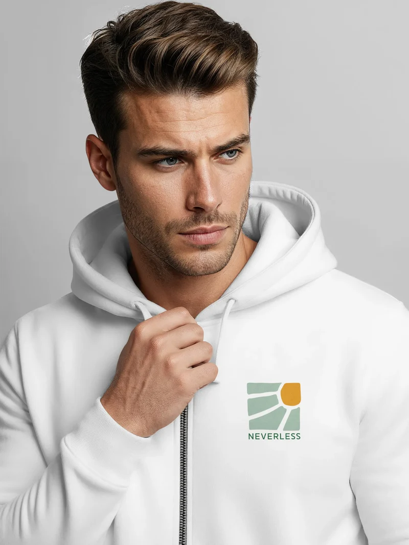 Herren Sweatjacke Backprint Balance Mental Health Design Zipjacke Zip-Hoodie Männer Fashion Streetstyle