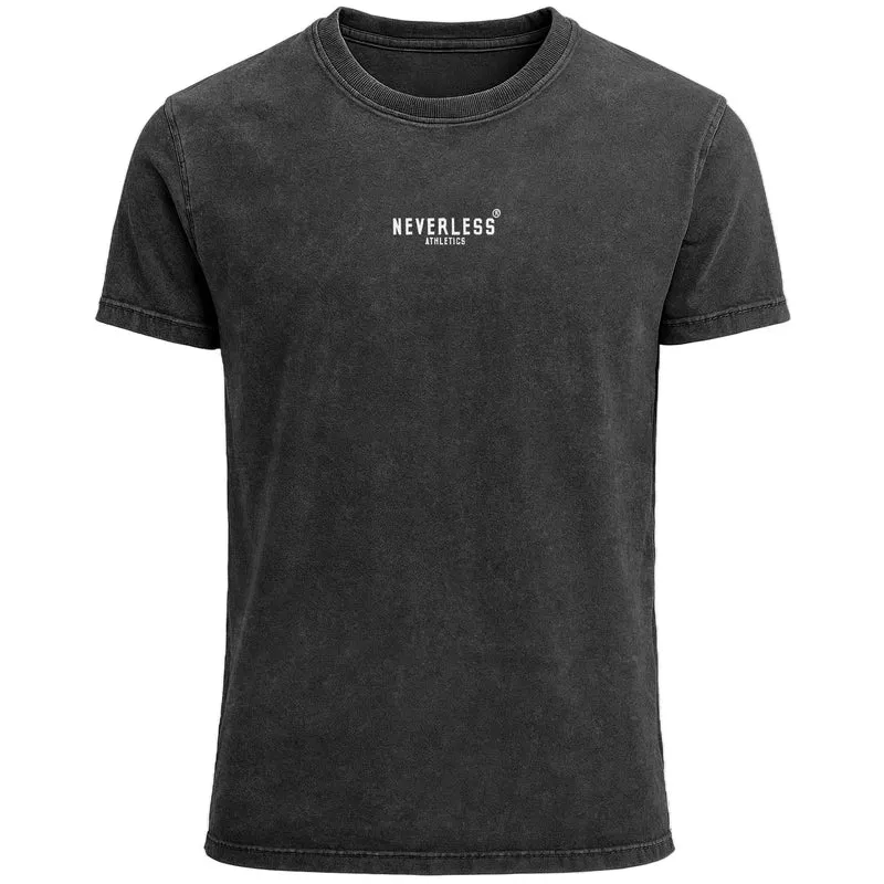 Herren Vintage T-Shirt Backprint– mit Sparta Helm-Motiv Grafikdesign Printshirt Used Look Fashion Streetstyle