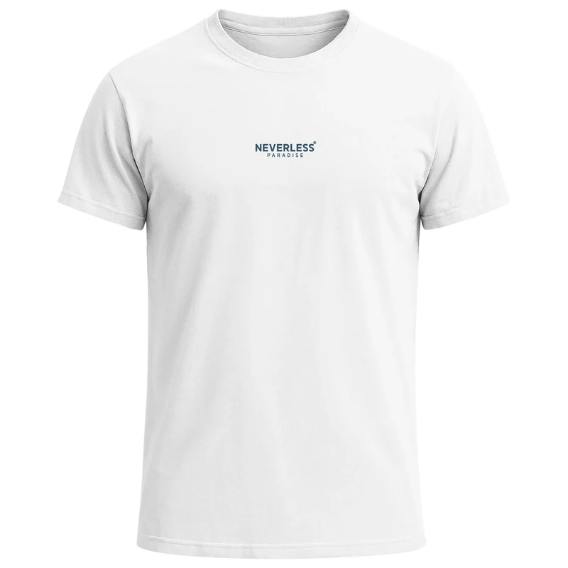 Herren T-Shirt Backprint Sommer Grafikshirt mit Palmen-Print Fashion Streetstyle Kurzarm Baumwolle