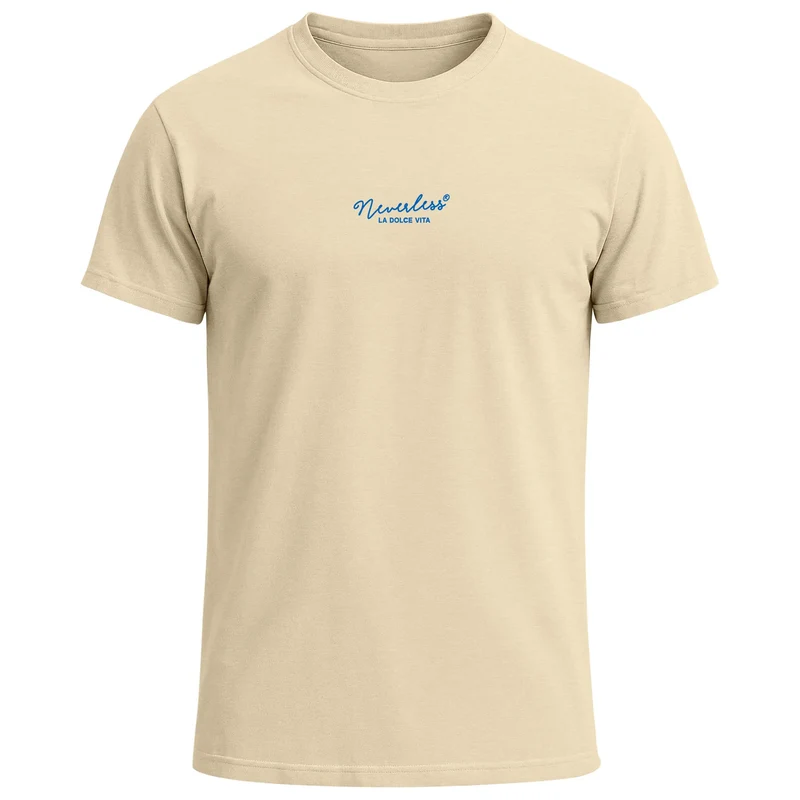 Herren T-Shirt La Dolce Vita Club – Sommer Grafikshirt mit Hummer Zitrone Wein Printshirt – Italien Lifestyle