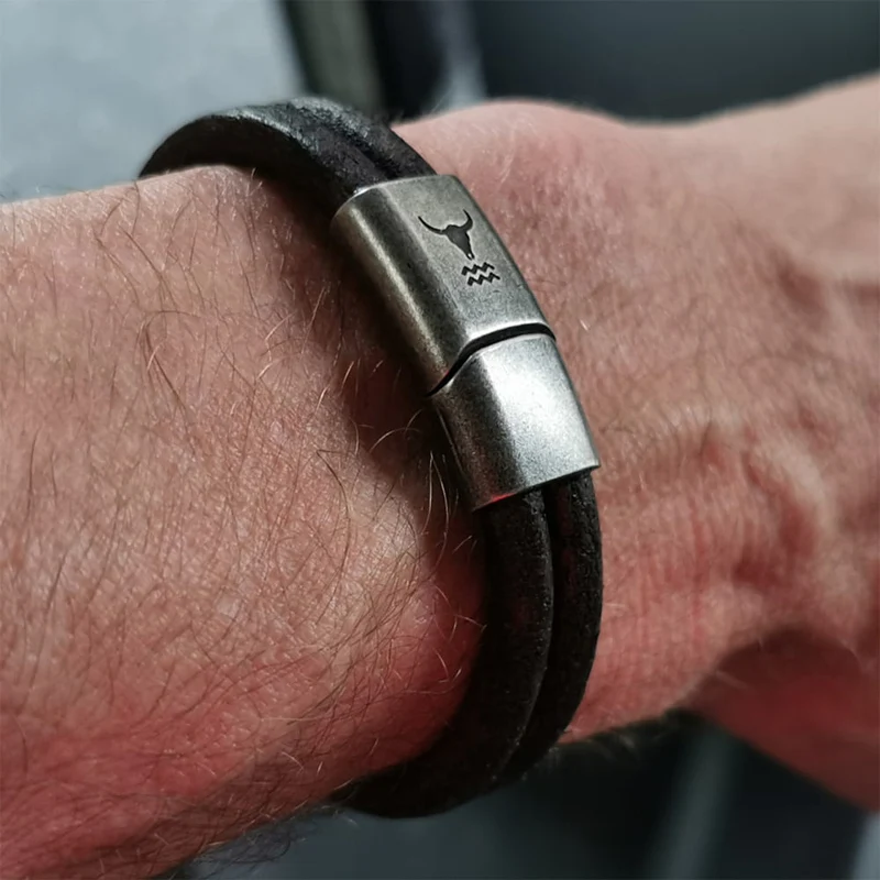Lederarmband im Vintage Look
