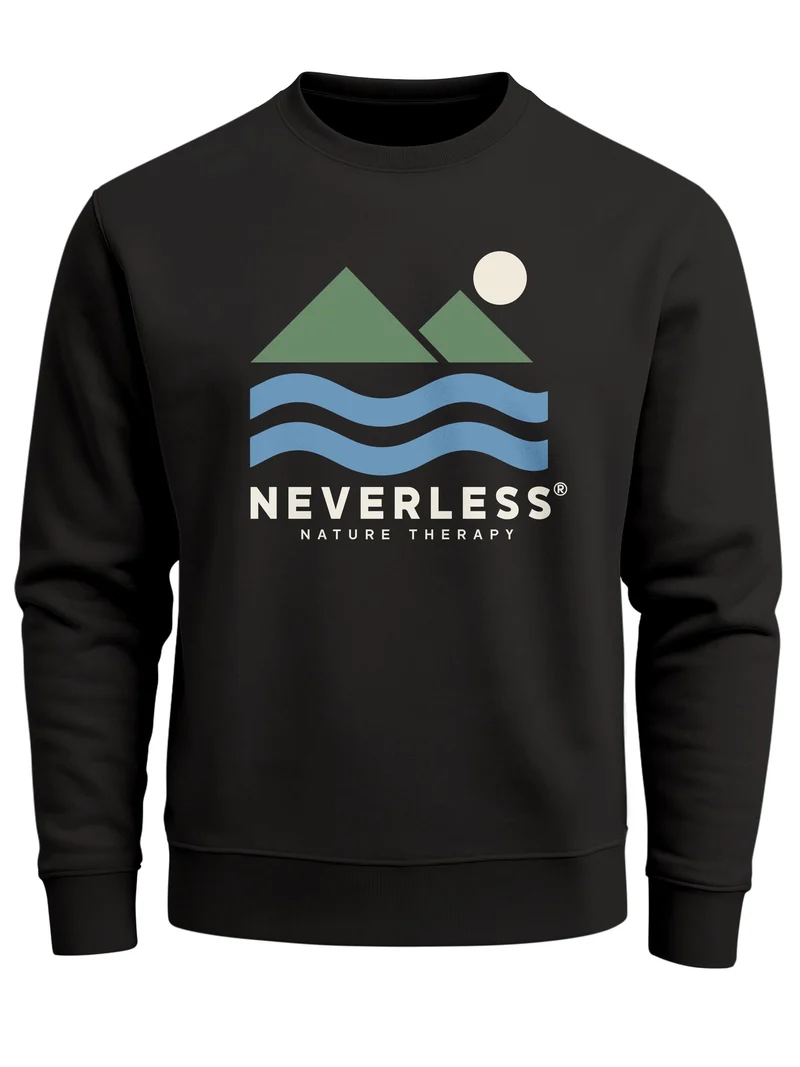Herren Sweatshirt Nature Therapy Frontprint Regular Fit
