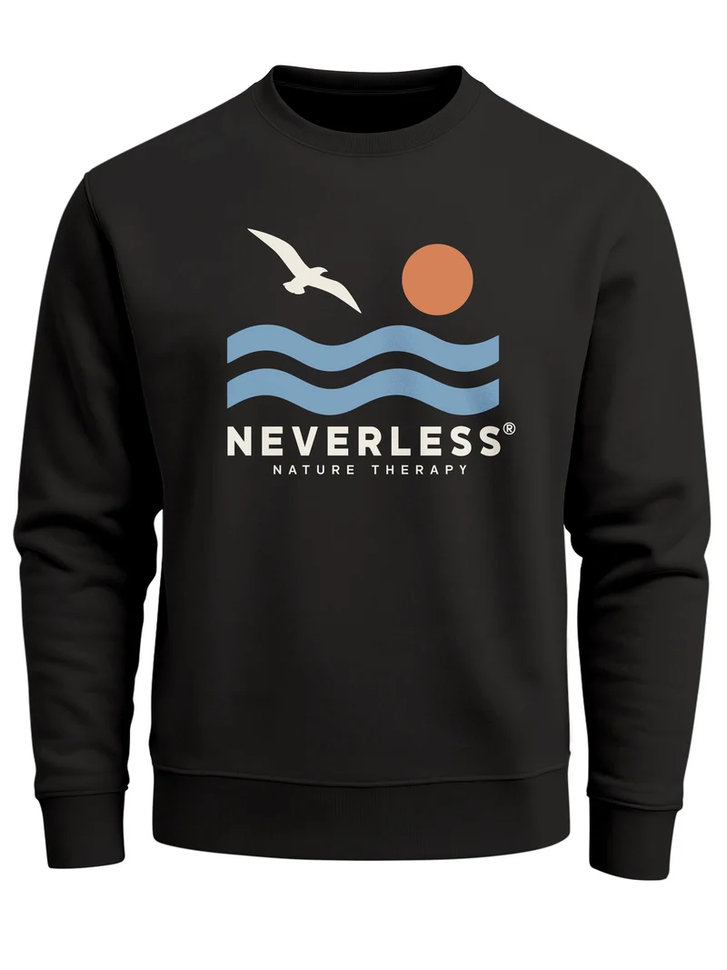Herren Sweatshirt Nature Therapy Frontprint Regular Fit