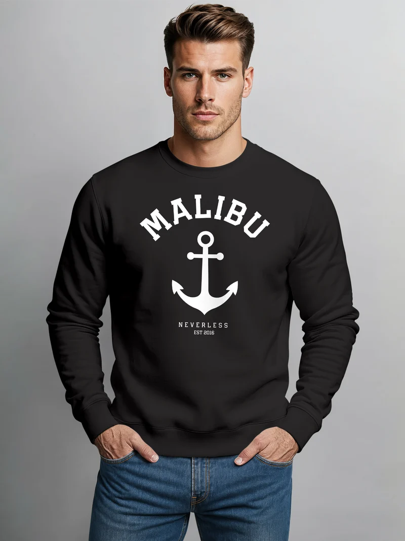 Sweatshirt Herren Anker Anchor Malibu Rundhals-Pullover