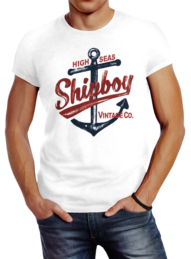 Herren T-Shirt Anker Shipboy Vintage Slim Fit