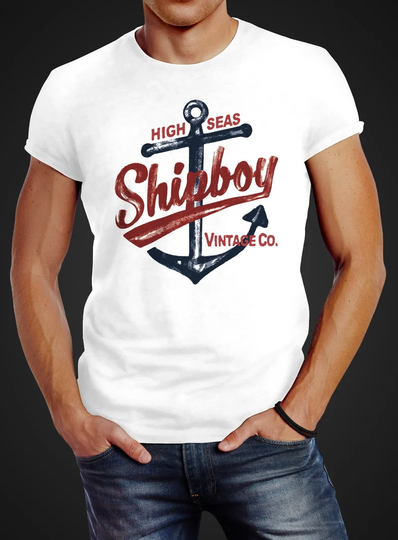 Herren T-Shirt Anker Shipboy Vintage Slim Fit
