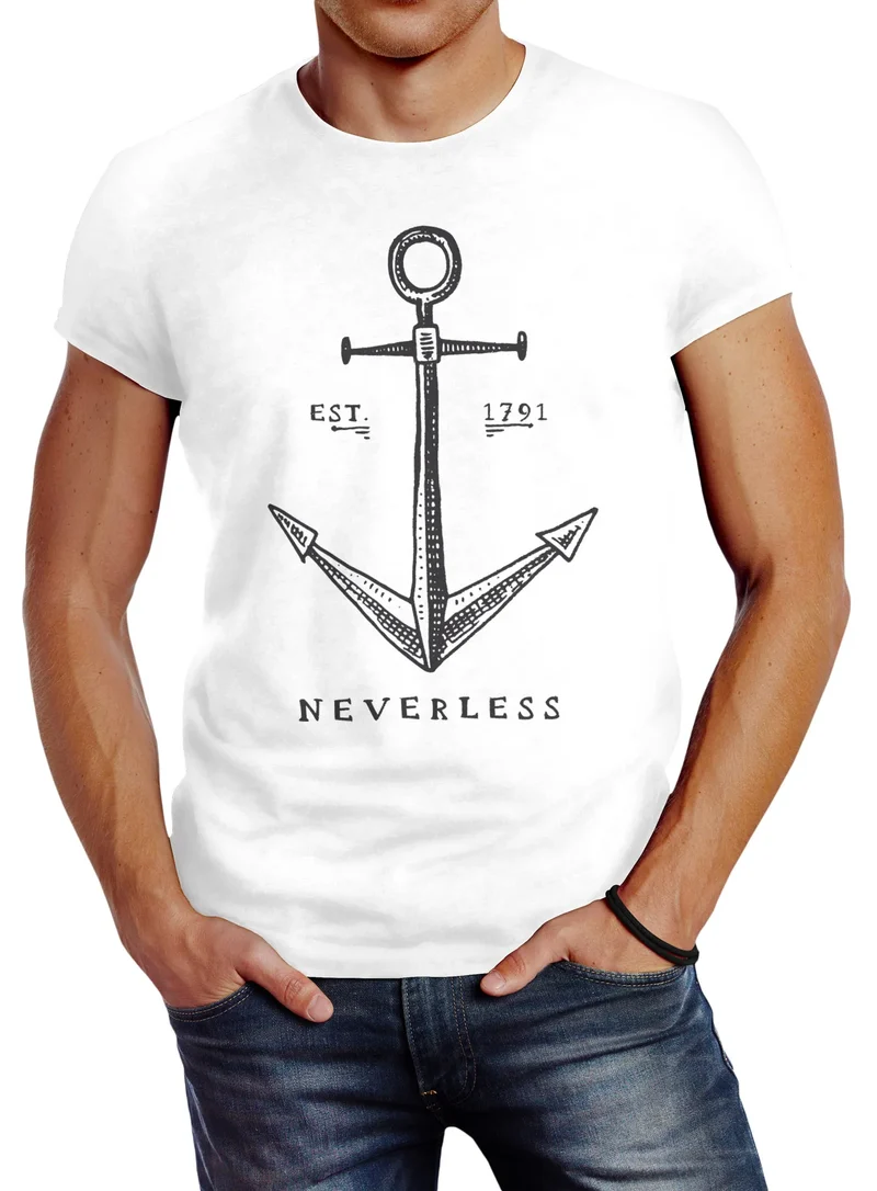 Herren T-Shirt Anker Slim Fit