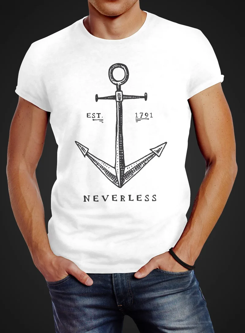 Herren T-Shirt Anker Slim Fit