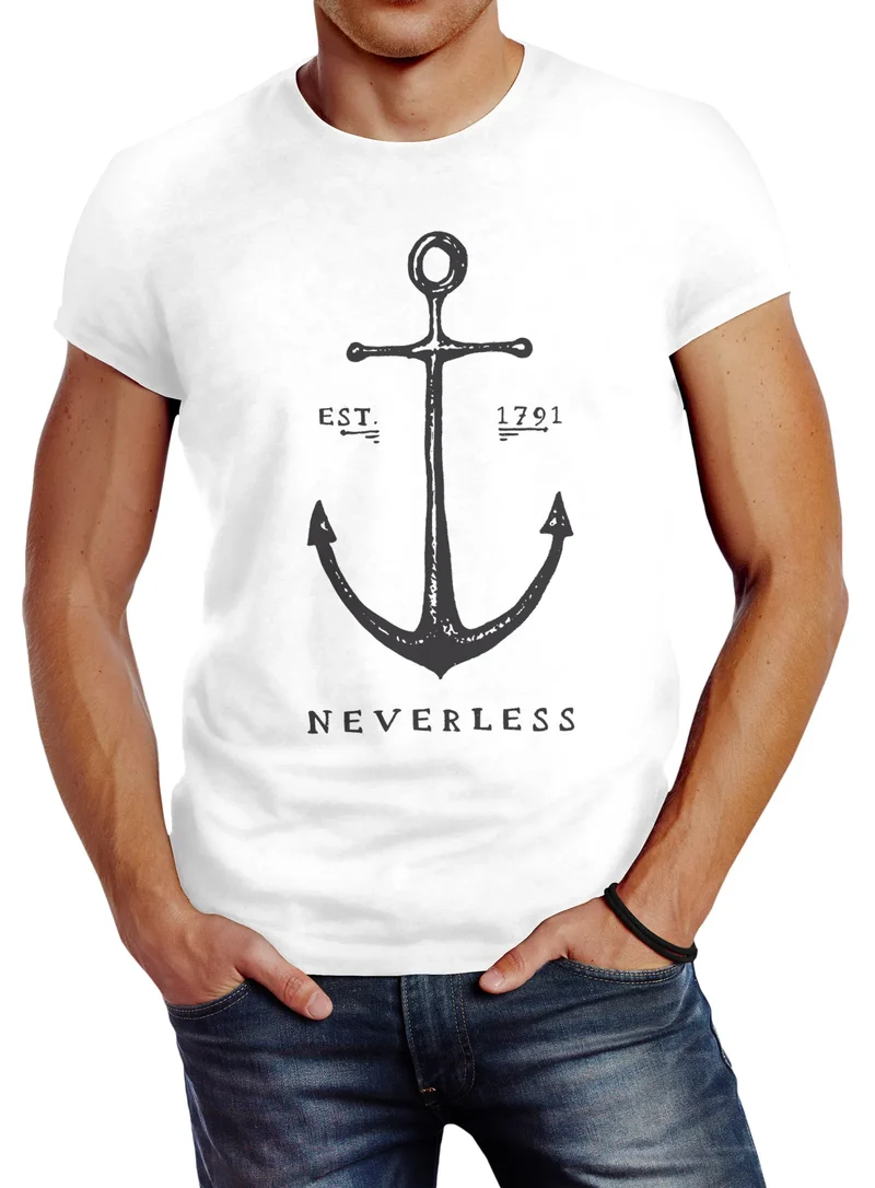 Herren T-Shirt Anker Slim Fit