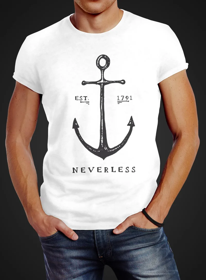 Herren T-Shirt Anker Slim Fit
