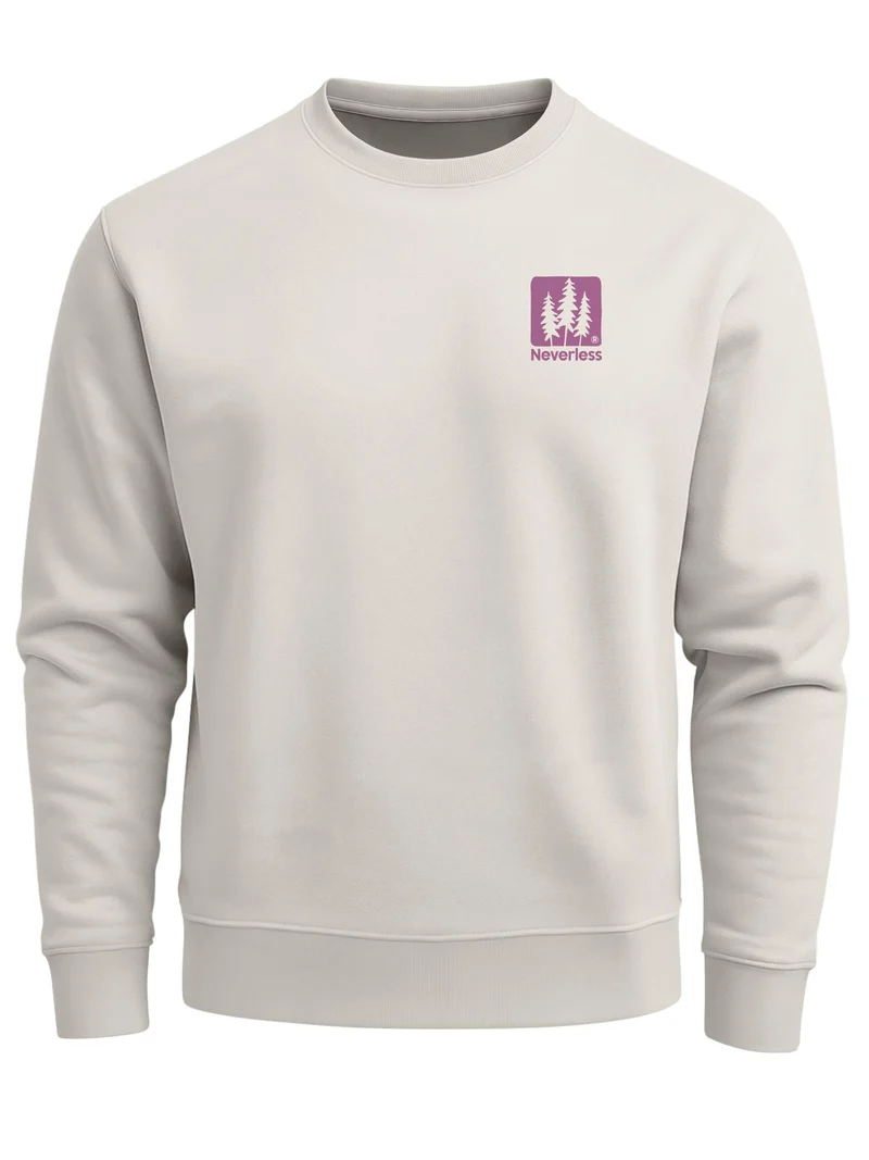 Herren Sweatshirt mit Rückenprint - Forest Therapy - Regular Fit
