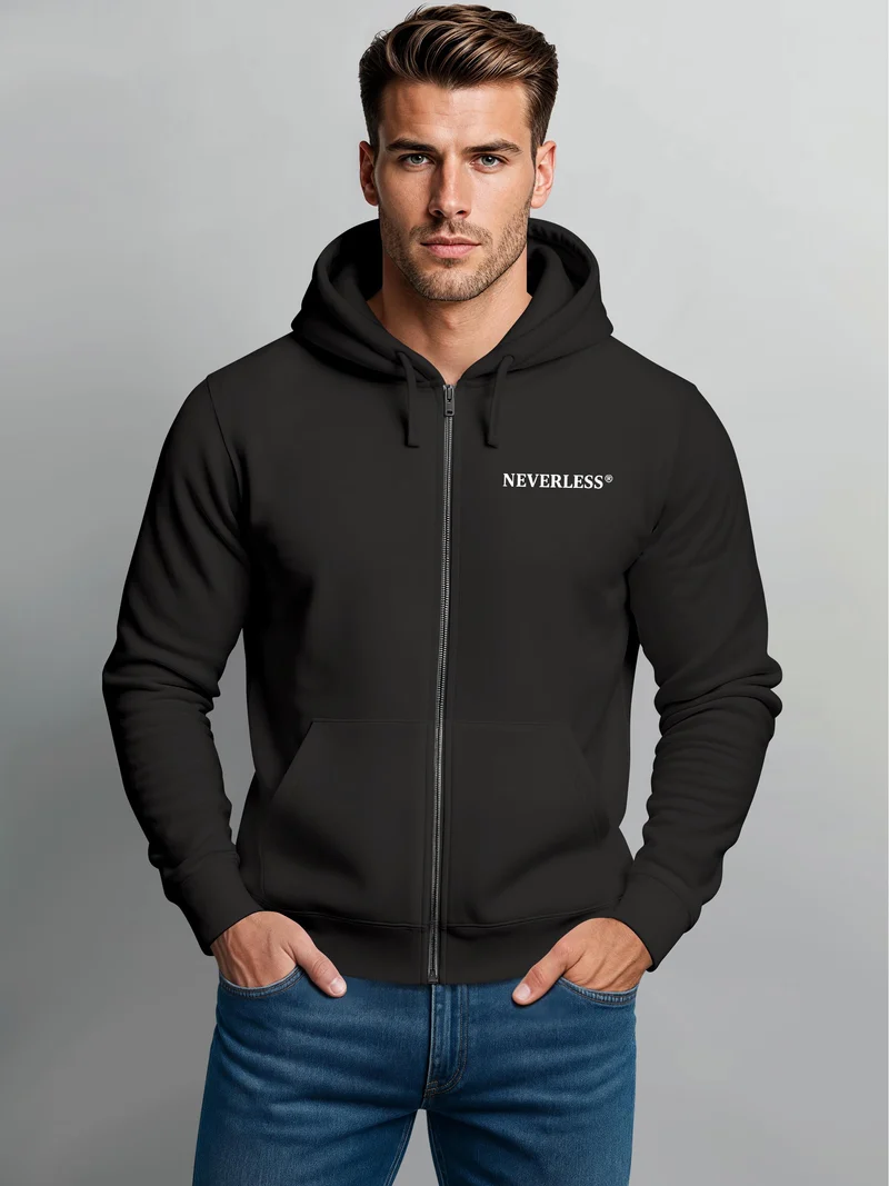 Herren Zip Hoodie mit Backprint - Sunday Hiking Club
