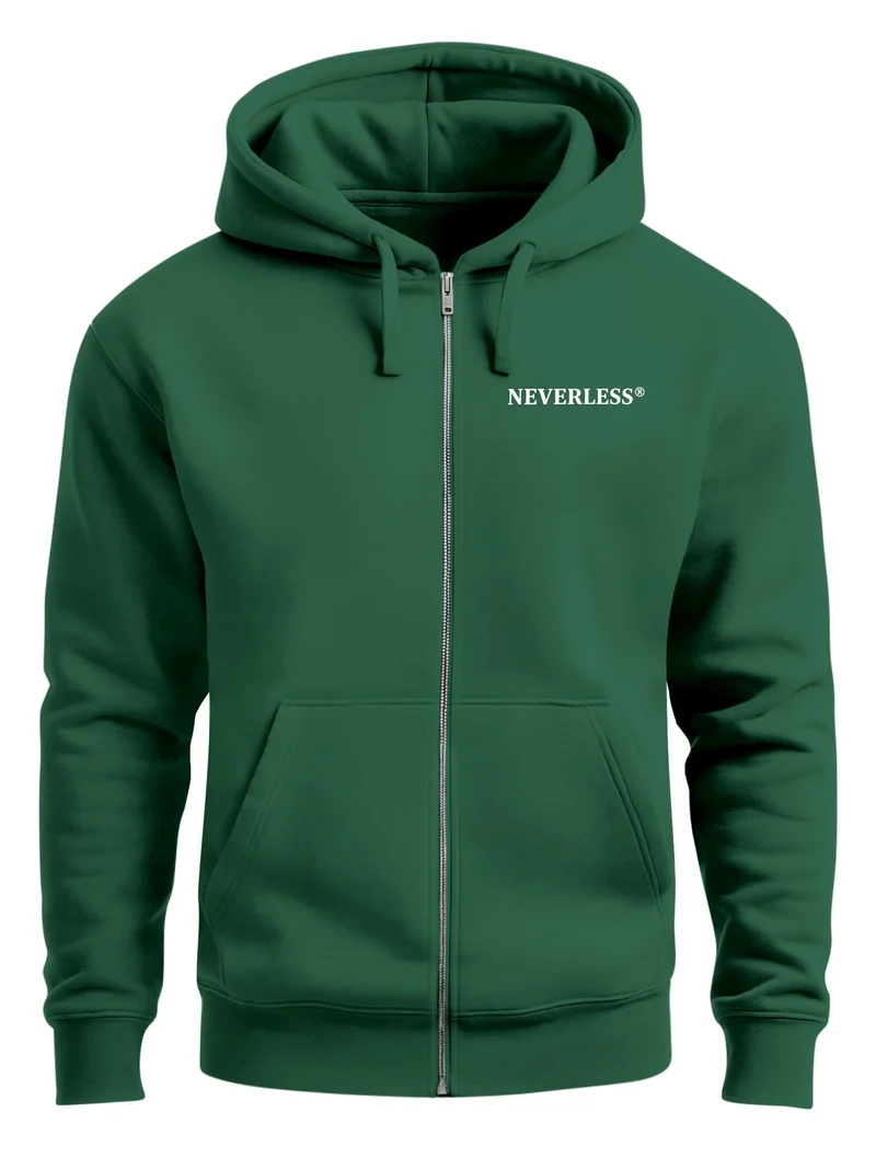 Herren Zip Hoodie mit Backprint - Sunday Hiking Club