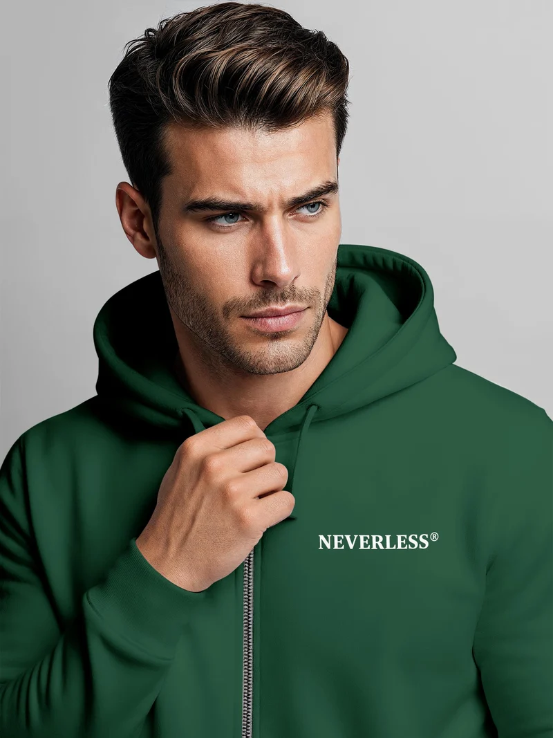 Herren Zip Hoodie mit Backprint - Sunday Hiking Club