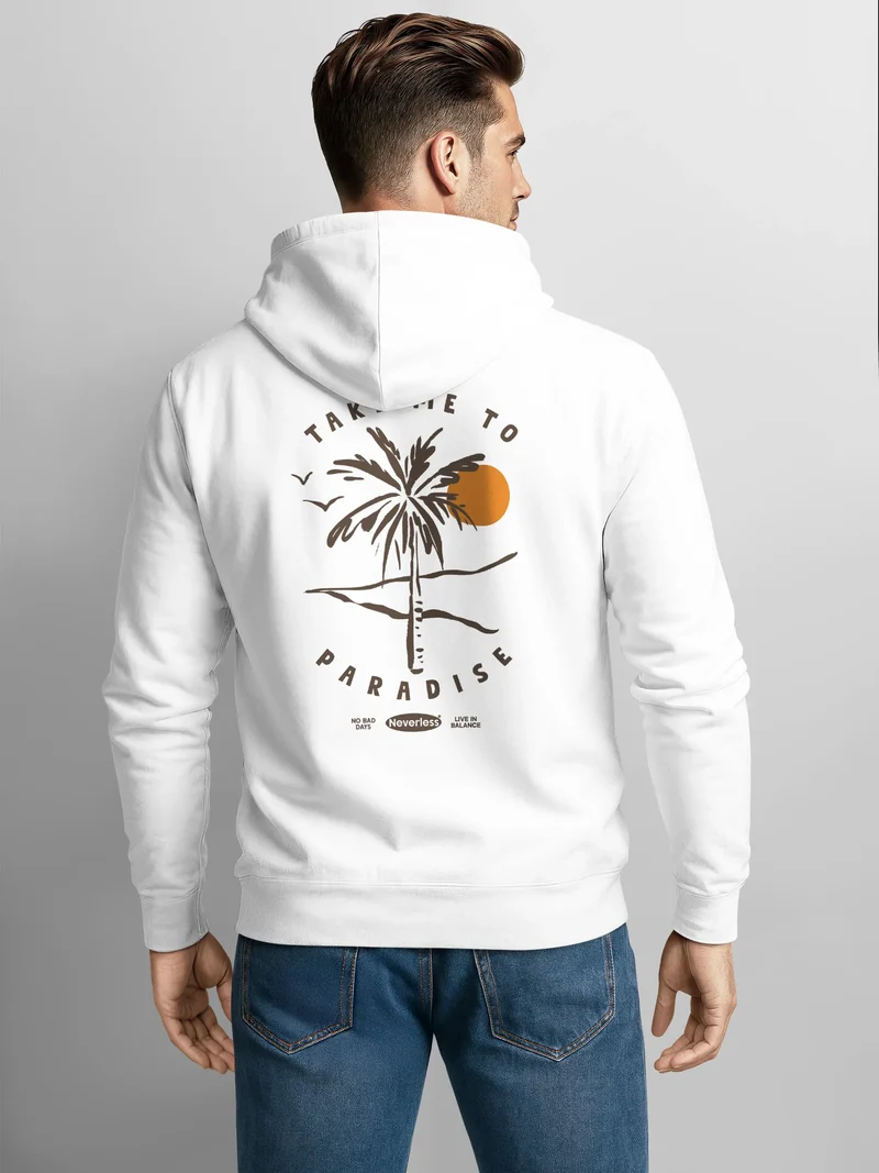 Herren Sweatjacke Backprint Palme Graphic Design Zipjacke Zip-Hoodie Männer Fashion Streetstyle