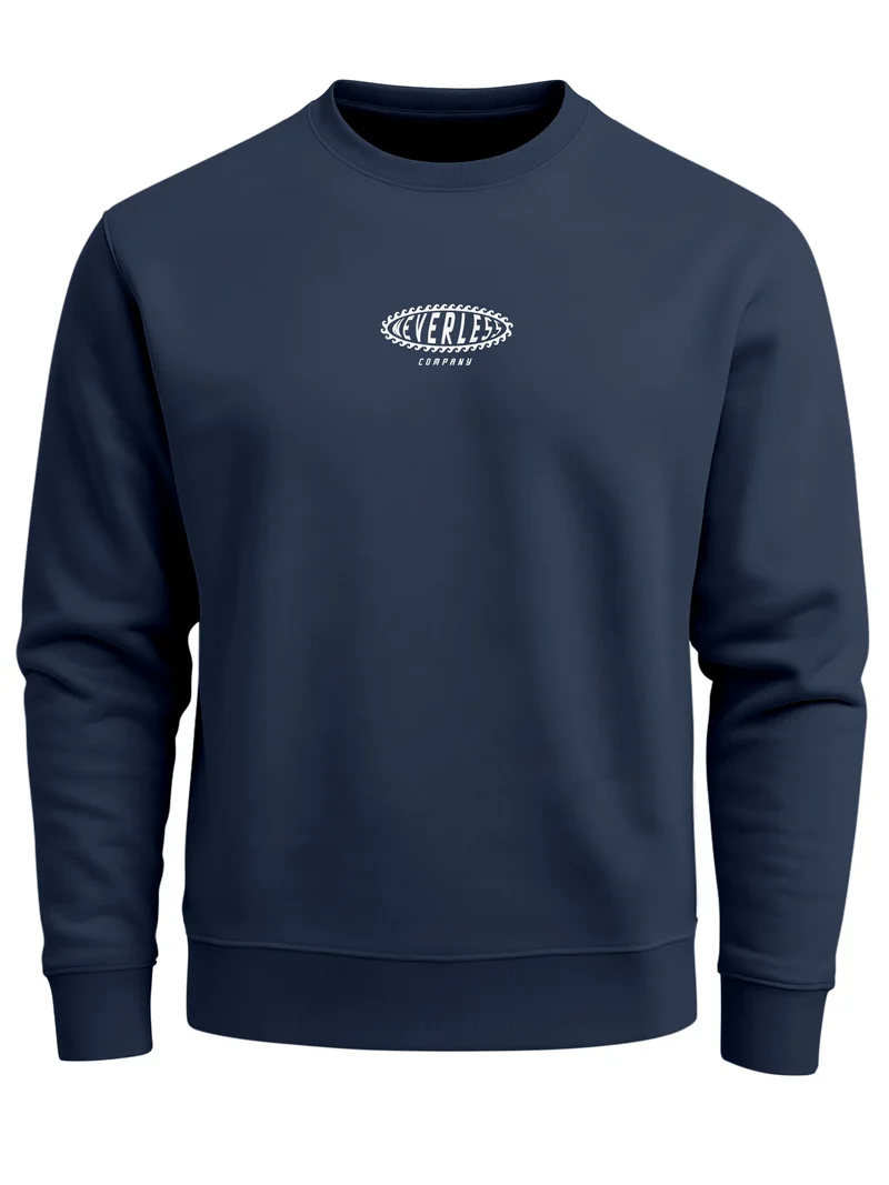 Sweatshirt Herren Pullover mit Backprint Palme Graphic Pullover Fashion Streetwear