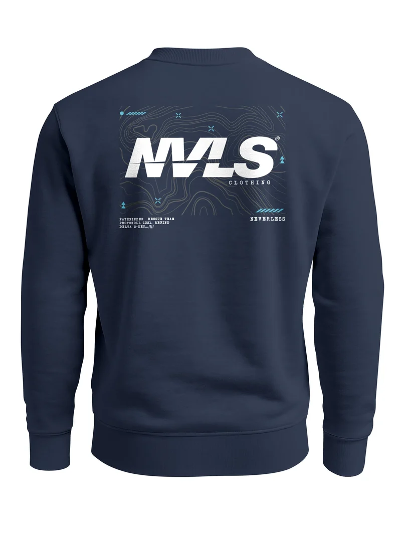 Sweatshirt Herren Pullover mit Logo Backprint Fashion Urban Streetwear Design