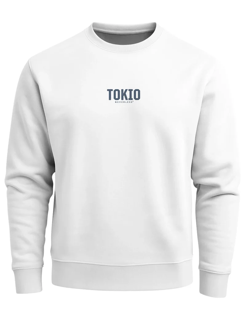 Sweatshirt Herren Pullover mit Backprint Tokio Kantō Japan Asia Inspired Fashion Streetwear