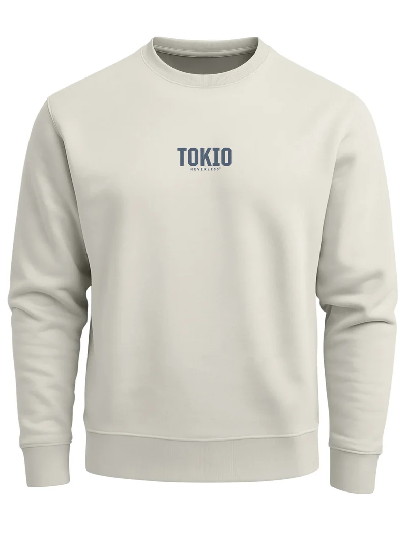 Sweatshirt Herren Pullover mit Backprint Tokio Kantō Japan Asia Inspired Fashion Streetwear