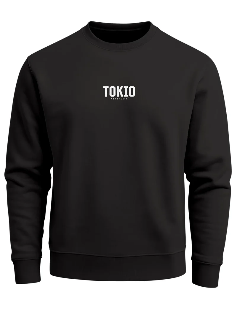 Sweatshirt Herren Pullover mit Backprint Tokio Kantō Japan Asia Inspired Fashion Streetwear