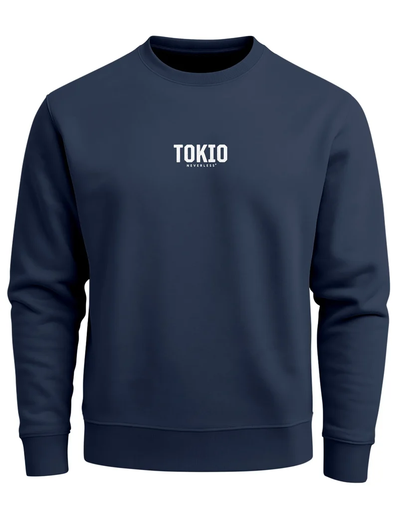 Sweatshirt Herren Pullover mit Backprint Tokio Kantō Japan Asia Inspired Fashion Streetwear