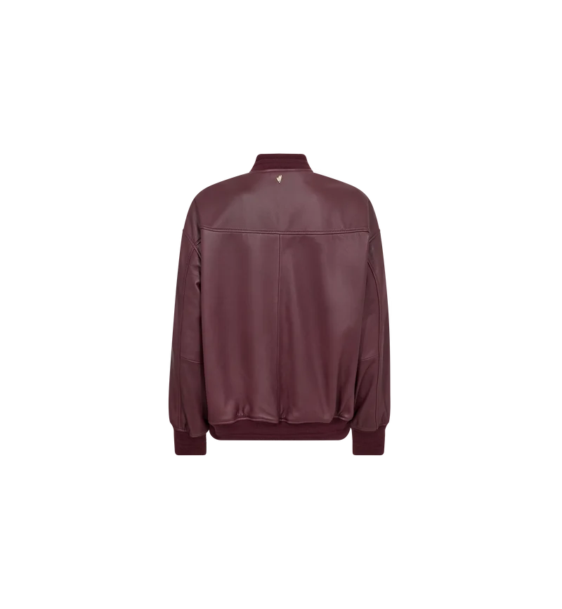 MMRuby Leather Bomber Jacket