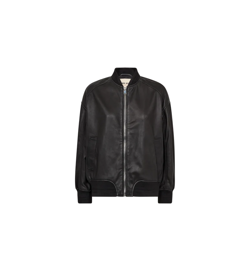 MMRuby Leather Bomber Jacket