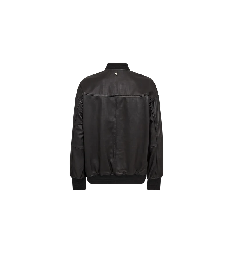 MMRuby Leather Bomber Jacket