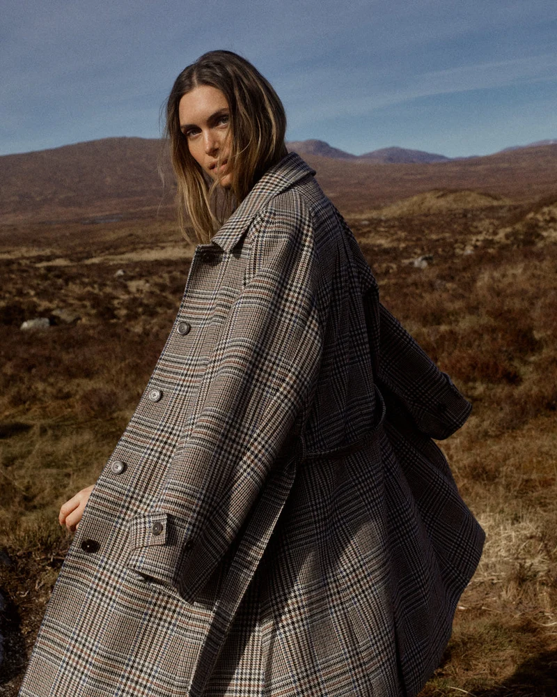 MMSelestine Check Coat