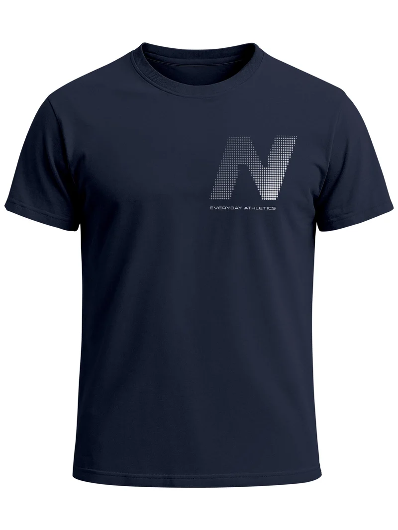 Herren T-Shirt Frontprint - Halftone - Baumwollshirt Männer Fashion Streetstyle Slim Fit