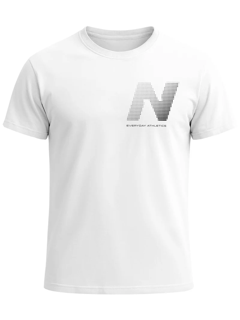 Herren T-Shirt Frontprint - Halftone - Baumwollshirt Männer Fashion Streetstyle Slim Fit