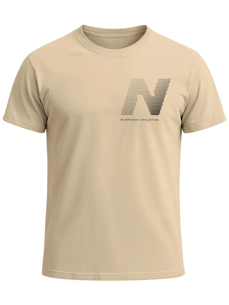 Herren T-Shirt Frontprint - Halftone - Baumwollshirt Männer Fashion Streetstyle Slim Fit