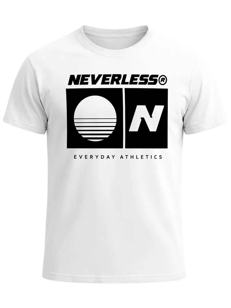 Herren T-Shirt Frontprint - Sunset Sport Logo - Baumwollshirt Männer Fashion Streetstyle Slim Fit