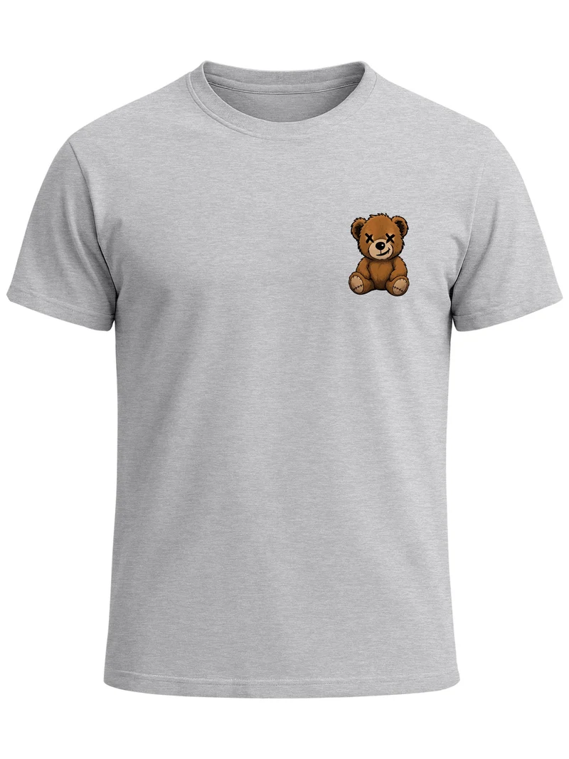 Herren T-Shirt Frontprint - Teddy - Baumwollshirt Männer Fashion Streetstyle Slim Fit