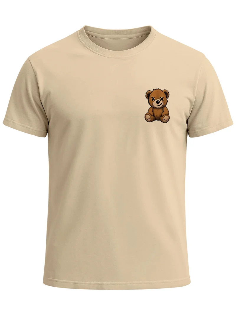 Herren T-Shirt Frontprint - Teddy - Baumwollshirt Männer Fashion Streetstyle Slim Fit